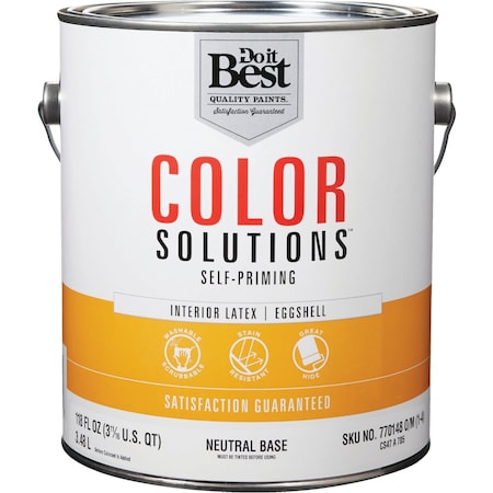 Do It Best Color Solutions Latex Self-Priming Eggshell Interior Wall Paint Neutral Base 1 Gal. CS47A0705-16