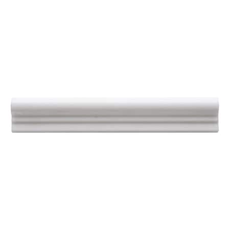 Apollo Tile White 2x12 Thassos Marble Polished Chair Rail Tile Trim 1.67 sqft/case, 10PK APLMTS882PA