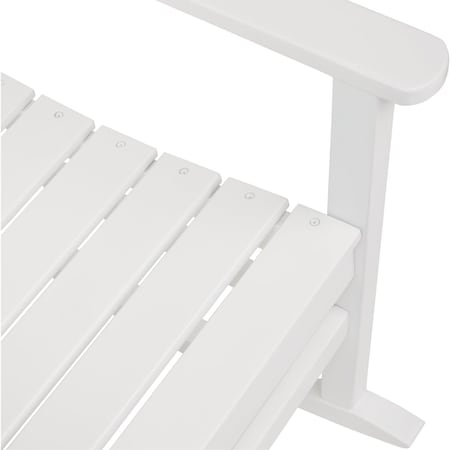Outdoor Expressions Wht HDPE Rocking Chair EY8003WH