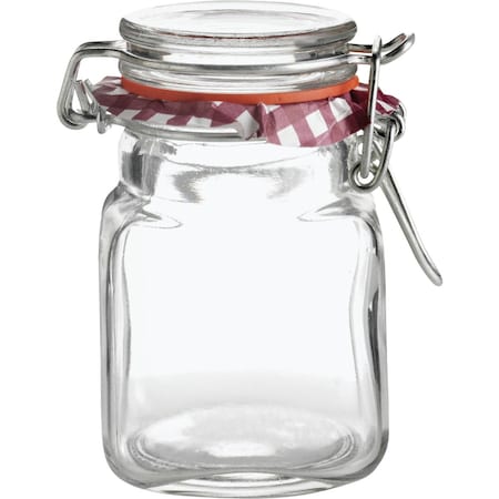 Kilner 2 Oz. Square Clip Top Glass Jar 25.46