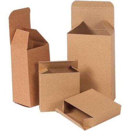 Partners Brand 4 in x 2 1/2 in x 6 in Reverse Tuck Folding Carton, Kraft, Fiberboard, 250 PK RT9SC