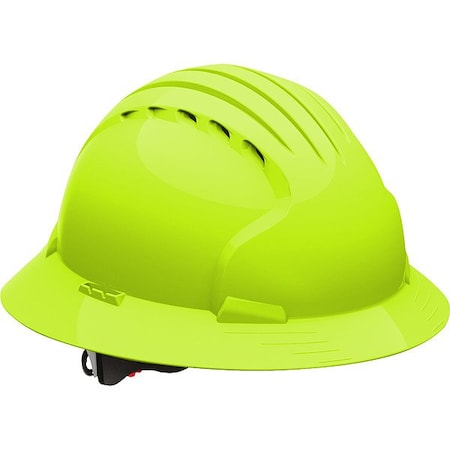 Pip Hard Hat, JSP, HDPE, 6 Point Ratchet, Type 1, Class C, Yellow 280-EV6161V-LY