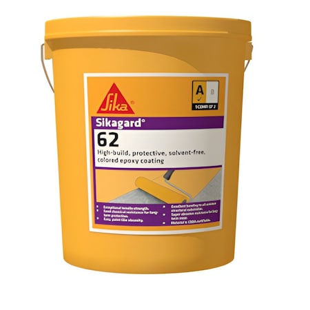Sika Sikagard 62 High-Build, Protective, Solvent-Free, Colored Epoxy Coating, Tan, 4 Gallon Units 106698