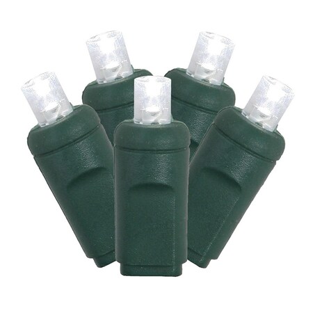 Vickerman 4 x 6 ft. 120 Warm White Wide Angle Twinkle LED Net Light on Green Wire, 12PK X4G4611T