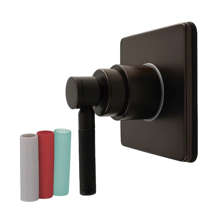 Kingston Brass Single-Handle Six-Way Diverter Valve with Square Trim Kit, Oil Rubbed Bronze KS4045DKL