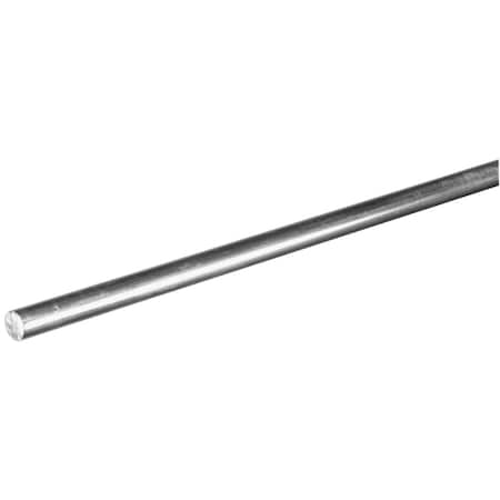 Hillman Steelworks Aluminum 3/8'' x 8 Ft. Solid Rod 11276