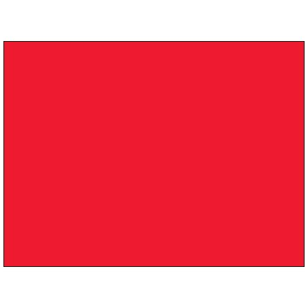 Bsc Preferred 4 x 4'' Fluorescent Red Inventory Rectangle Labels DL638G