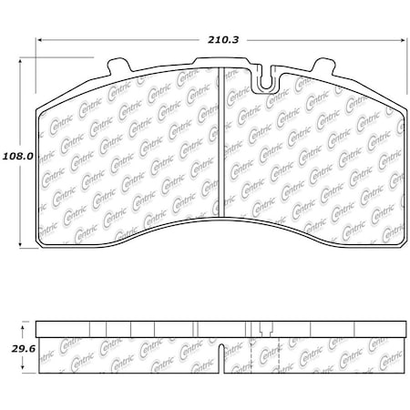 Centric Parts Centric Centric Posi Quiet Advanced Semi-Metallic Disc Brake Pad Sets 104.1369