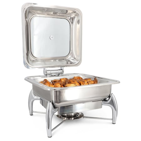 Megachef 6.3 Quart Stainless Steel Rectangle Professional Chafing Dish/Buffet Server Serving Dish MG-430702