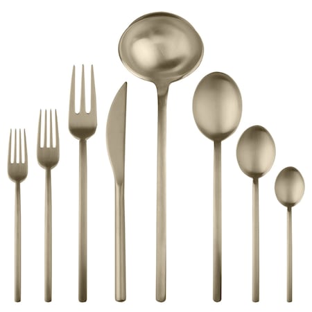 Mepra Due Flatware Set - 43 Pieces - Ice Champagne 104422043IC