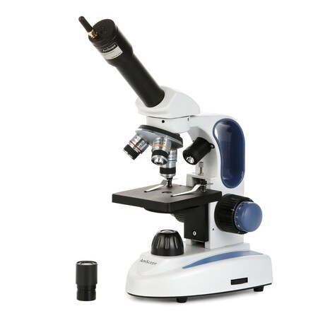 Amscope Monocular Compound Microscope 40X-1000X Magnification, Student, Battery Powered + Dual LED Illuminati M158C-2L-WF