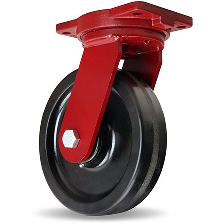Hamilton Extra Heavy Duty Swivel Caster, 10" x 2-1/2" Phenolic Wheel, 1" Straight Roller Bearing S-EHD-10PH