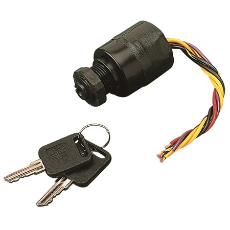 Sea-Dog 420383-1 0.81 x 0.62 in. 5 Screw Three Position Ignition Switch, Polypropylene - Magneto Style 3004.4227