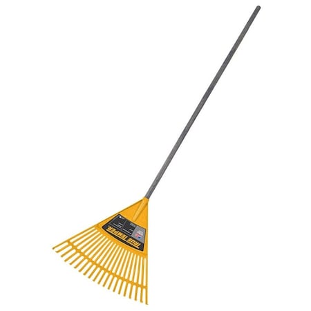 True Temper Kid's Poly Leaf Rake, 2-1/4 in L Head, 18 in W Head, 20-Tine, Poly Head KLRO