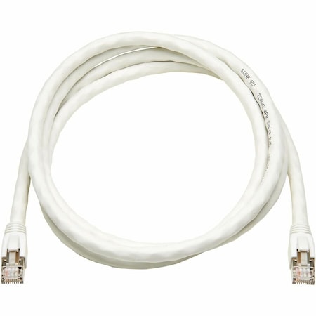 Eaton Tripp Lite Series Cat8 40G Snagless SSTP Ethernet Cable RJ45 M/M, PoE, White, 6 ft. 1.8 m N272-F06-WH