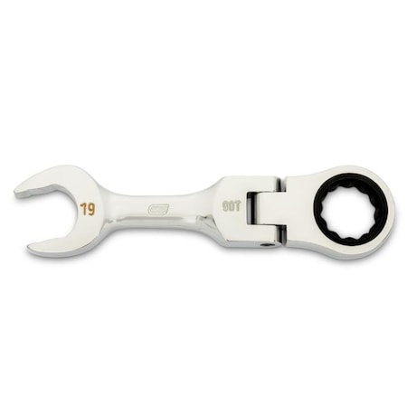 Gearwrench Stubby Flex Ratcheting Wrench, 19 mm 86869