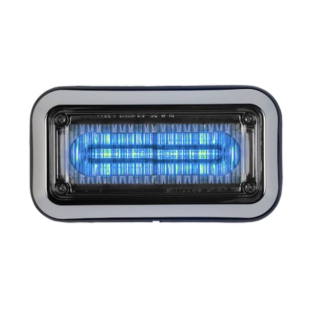 Code 3 LED PrizmIi With Bezel, Blue, 3"X7" 3712CBBZ-75