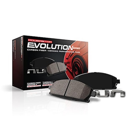 Powerstop Powerstop Z231084 Z23 Evolution Sport Carbon-Fiber Ceramic Front Brake Pads P15-Z231084