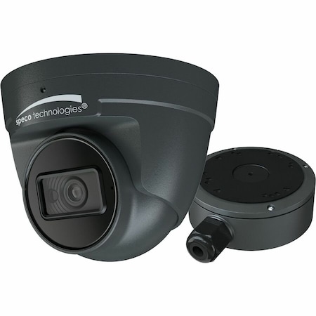 Speco Technologies 4MP Flexible Intensifier AI IP Turret Camera with Junction Box, 2.8mm fixed lens, NDAA O4FT2