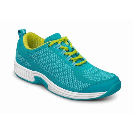 Orthofeet Coral, Womens Athletic, Turquoise, Size 5 986