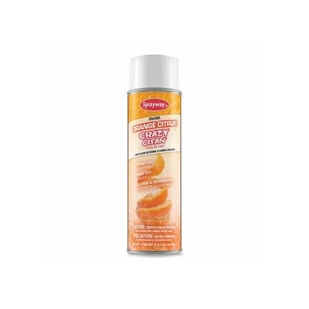 Sprayway Orange Citrus Crazy Clean, 20 oz Aerosol Can, 12PK 893-SW985