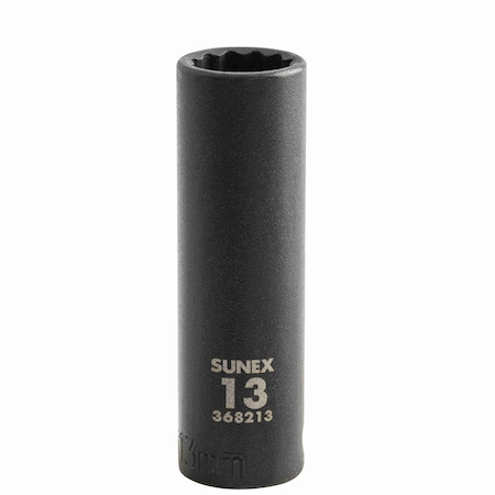 Sunex 3/8 in Drive 13Mm 12-Point Deep Impact Socket 368213