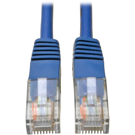 Eaton Tripp Lite Series Cat5e 350 MHz Molded UTP Ethernet Cable RJ45 M/M, PoE - Blue, 6 ft. 1.83 m N002-006-BL