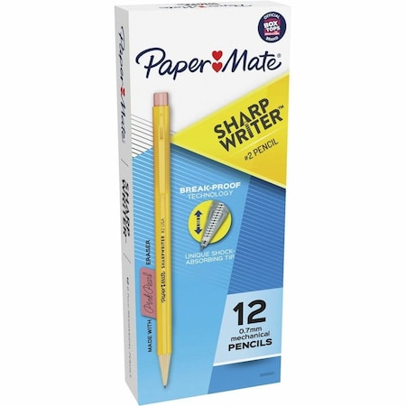 Paper Mate Pencil, Eraser Included, Standard, HB, PK12 3030131C