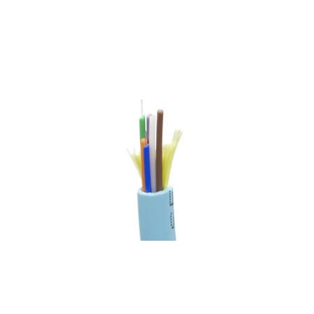 Cable Wholesale 6 Fiber Indoor Distribution Fiber Optic Cable, Multimode 50/125, Corning ClearCurve OM4, 10 10F2-406NH