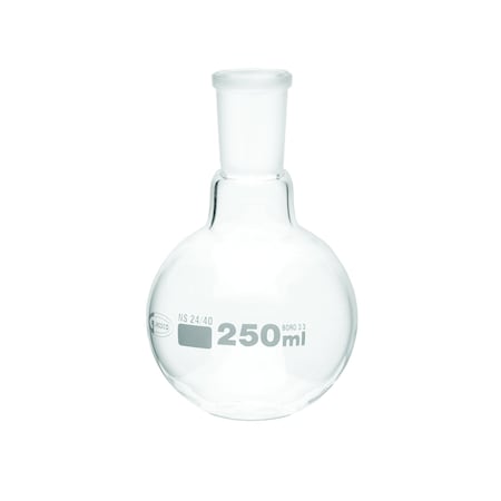 Zoro Select Boiling Flask, 250 mL, 140 mm H, PK6 FRB057-250