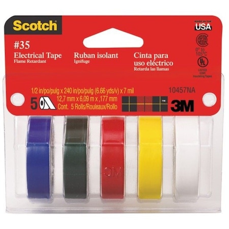 Scotch Electrical Tape Kit, PVC Backing 10457