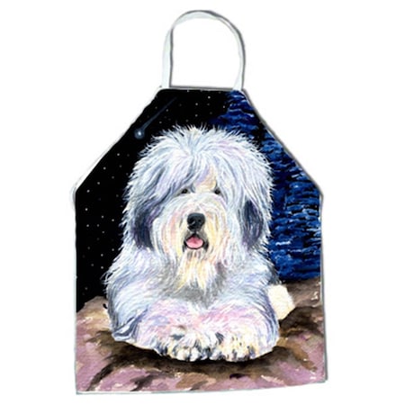 Carolines Treasures Starry Night Old English Sheepdog Apron - 27 x 31 in. SS8443APRON