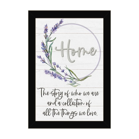 Homeroots Home a Circle of Love Black Framed Print Wall Art 529654