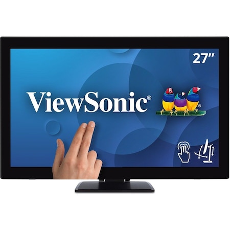 Viewsonic TOUCH 27" 10-point Touch Display (PCT) with Advanced Ergonomic Stand, 1920x1080 Resolution. TD2760