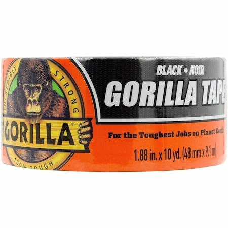 Gorilla Tape 1-Roll of 1.88in x 10 Yds Gorilla Glue Black Duct tape Duct tape 105462