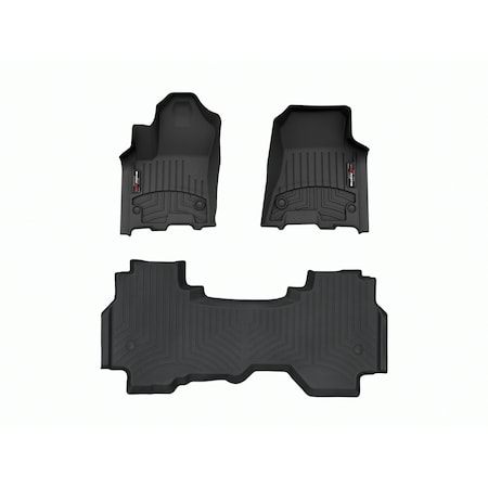Weathertech Black, Front and Rear Floorliners 4418771-4414284