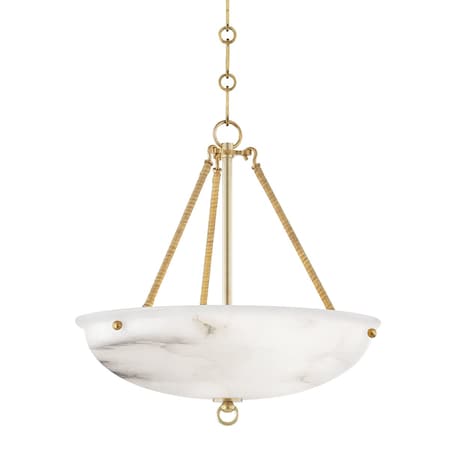 Hudson Valley Lighting Mark D. Sikes X Somerset 3 Light Pendant 16 In. Aged Brass MDS811-AGB