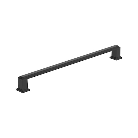 Amerock Appoint 10-1/16 inch 256mm Center-to-Center Matte Black Cabinet Pull BP37361FB