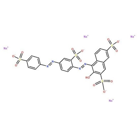 Ak Scientific 3-Hydroxy-4[2-sulfo-4-(4-sulfophenylazo)phenylazo]-2, 7-naphthalenedisulfonic acid tetrasodium salt 6632AF-100g