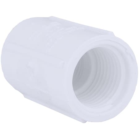 Charlotte Pipe And Foundry 1'' FIP Sch. 40 Threaded PVC Coupling PVC 02102 1000HA