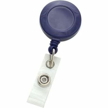 Brady BADGE REEL, BLUE, 1-1/4in 32MM, PLASTIC CLIP-ON BADGE REEL, CLEAR VINYL STRAP, NO 2120-3032