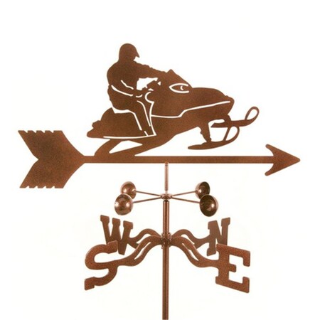 Ez Vane Snowmobile Weathervane with Deck Mount EZ1808-DK