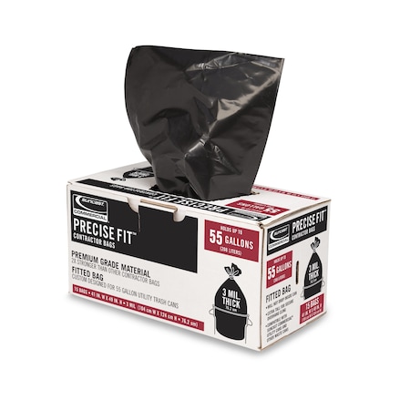Suncast Commercial CONTRACTOR PRECISE FIT BAGS for 55 GALLON TRASH CANS UCL55315B