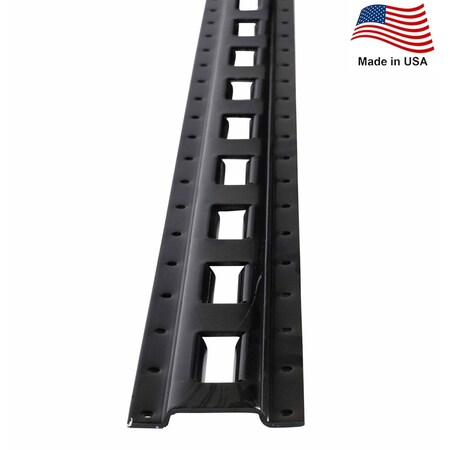 Mytee Products 5' Black Powder Coated Vertical E-Track - ETKV5-BLK-US
