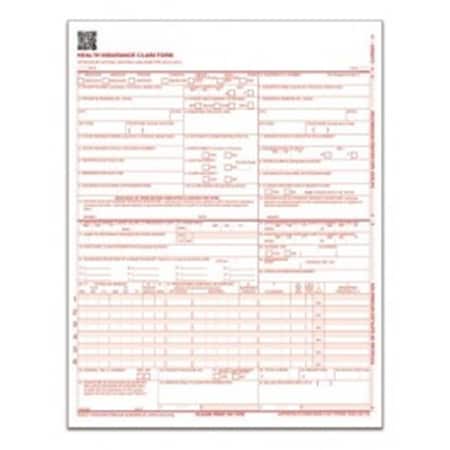 Adams Laser Health Insurance Claim Form, 5PK CMS1500L1V