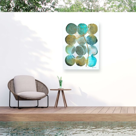 Trademark Fine Art Outdoor Canvas Art Jocelyn Benford Twilight Wall Art for Patios, or Gardens GRL01836-OC2432WR