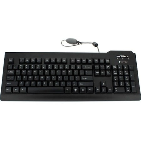 Sealshield SILVER SEAL Medical Grade Keyboard - Dishwasher Safe & Antimicrobial QWERTY ANSI SSKSV207L