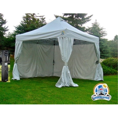 Undercover UC-3R10CRS 10 x 10 ft. UC-3R Commercial Vending Hybrid Instant Canopy UC-3X10CW