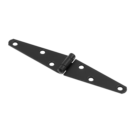 Prime-Line Strap Hinge, 1 in., Square Corners, Stamped Steel, Black-Painted Finish (2 Pack) MP11383-2