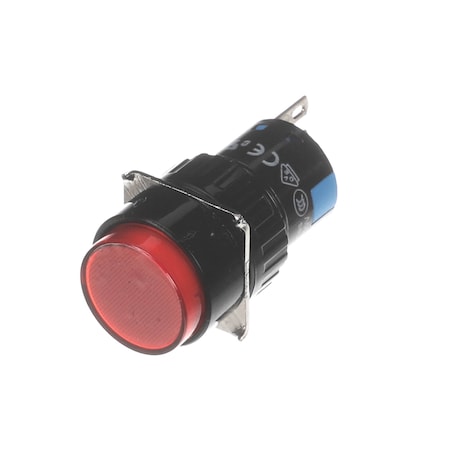 Omcan Power Button, 250V, Red, Round 24925